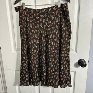 Jones New York Petite 100% silk skirt, 12P, flowy, feminine, breezy